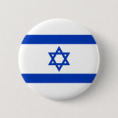 Israëlische vlag ronde button 5,7 cm (Voorkant)