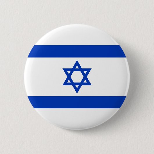 Israëlische vlag ronde button 5,7 cm (Voorkant)
