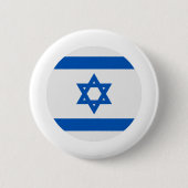 Israëlische vlag ronde button 5,7 cm (Voorkant)