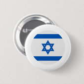 Israëlische vlag ronde button 5,7 cm (Voorkant /achterkant)