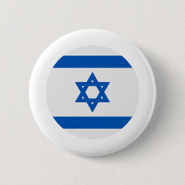 Israëlische vlag ronde button 5,7 cm