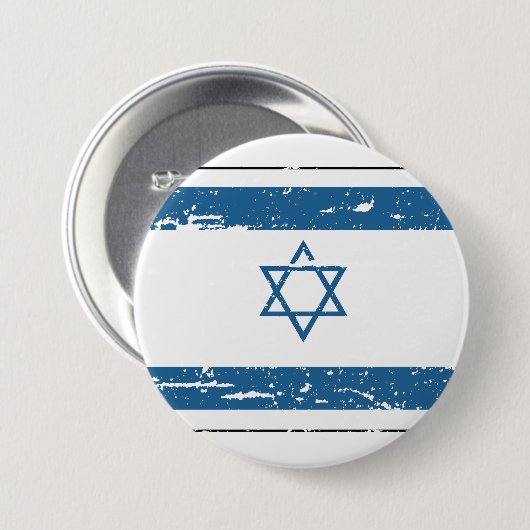  Israëlische vlag Ronde Button 7,6 Cm (Voorkant /achterkant)