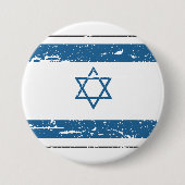  Israëlische vlag Ronde Button 7,6 Cm (Voorkant)