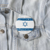  Israëlische vlag Ronde Button 7,6 Cm (In situ)