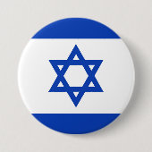 Israëlische vlag ronde button 7,6 cm (Voorkant)