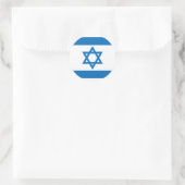 Israëlische vlag ronde sticker (Tas)