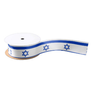 Israëlische vlag satijnen lint