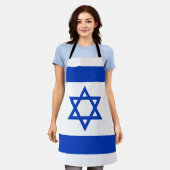 Israëlische vlag schort (Gedragen)