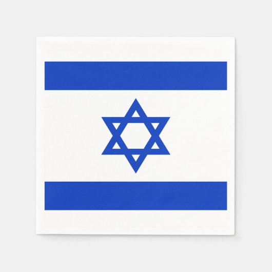 Israëlische vlag servet (Voorkant)