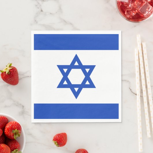 Israëlische vlag servet (Insitu)