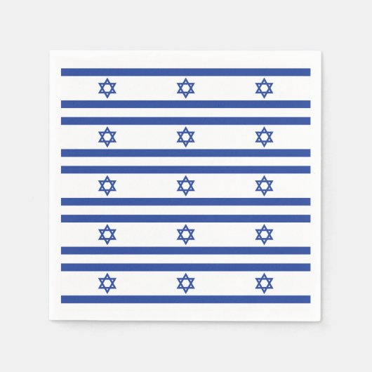 israëlische vlag servetten (Voorkant)