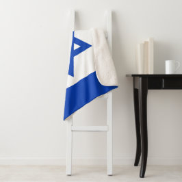 Israëlische vlag sherpa deken