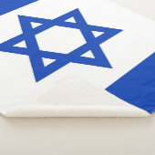 Israëlische vlag sherpa deken (3/4)