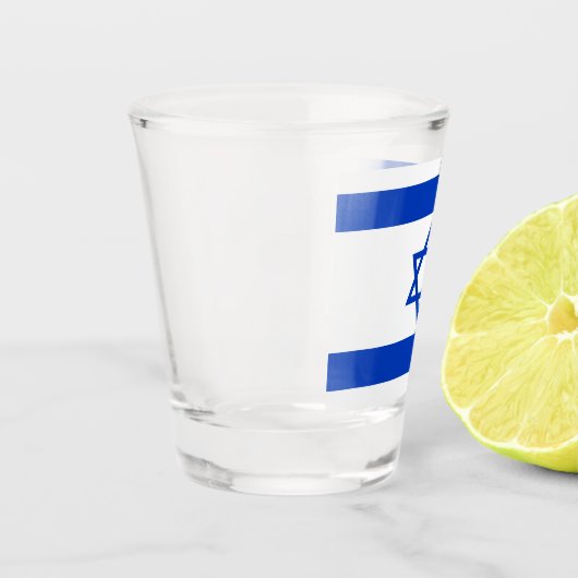 Israëlische vlag shot glas (Links)