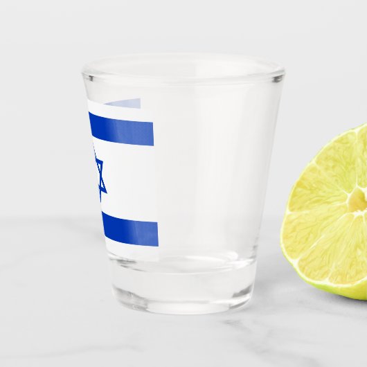 Israëlische vlag shot glas (Rechts)