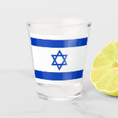 Israëlische vlag shot glas (Voorkant)