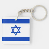 Israëlische vlag sleutelhanger (Achterkant)