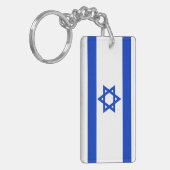 Israëlische vlag sleutelhanger (Voorkant Links)