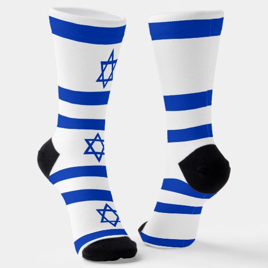 Israëlische vlag sokken (Gebogen)