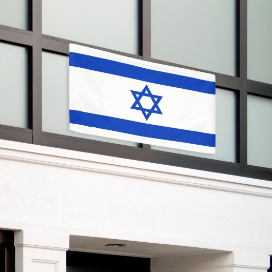 Israëlische vlag spandoek (Buitenkant Gebouw)