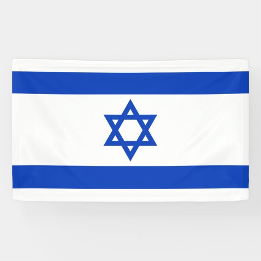 Israëlische vlag spandoek (Horizontaal)