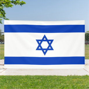 Israëlische vlag spandoek