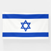 Israëlische vlag spandoek (Horizontaal)