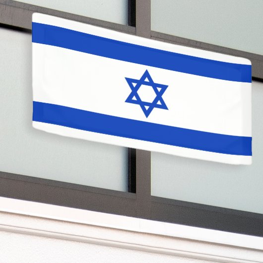 Israëlische vlag spandoek (Buitenkant Gebouw)