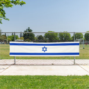 Israëlische vlag spandoek