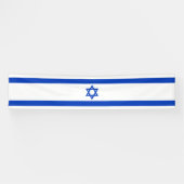 Israëlische vlag spandoek (Horizontaal)