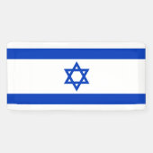 Israëlische vlag spandoek (Horizontaal)