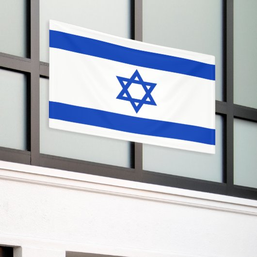 Israëlische vlag spandoek (Buitenkant Gebouw)