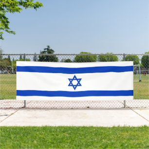 Israëlische vlag spandoek