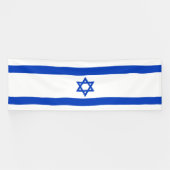 Israëlische vlag spandoek (Horizontaal)