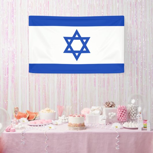 Israëlische vlag spandoek (Feest)