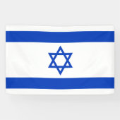 Israëlische vlag spandoek (Horizontaal)