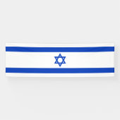 Israëlische vlag spandoek (Horizontaal)