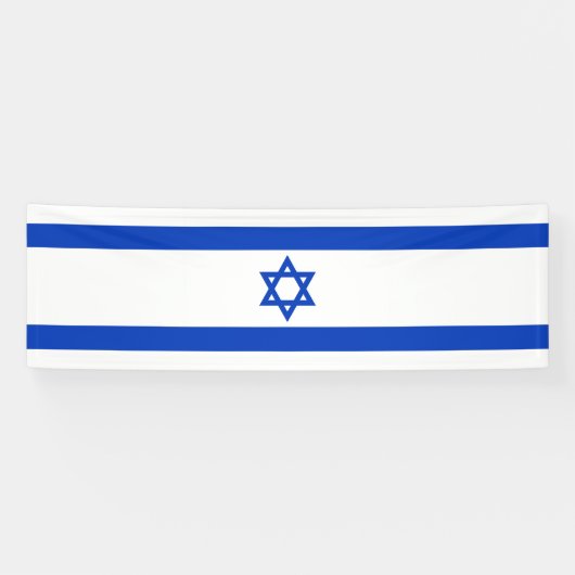 Israëlische vlag spandoek (Horizontaal)
