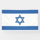 Israëlische vlag spandoek (Horizontaal)
