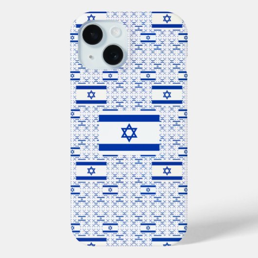 Israëlische vlag - ster van David - in lagen Case-Mate iPhone Case (Achterkant)