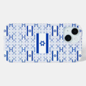 Israëlische vlag - ster van David - in lagen Case-Mate iPhone Case (Achterkant (horizontaal))