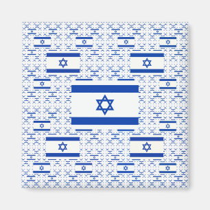 Israëlische vlag - ster van David - in lagen Magneet