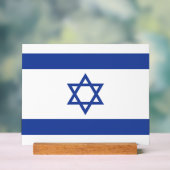 Israëlische vlag, ster van David Judaism Jewish Acryl Bord (Neutraal)