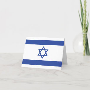 Israëlische vlag, ster van David Judaism Jewish Bedankkaart