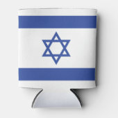 Israëlische vlag, ster van David Judaism Jewish Blikjeskoeler (Voorkant)