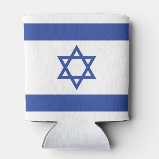 Israëlische vlag, ster van David Judaism Jewish Blikjeskoeler (Achterkant)