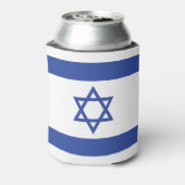 Israëlische vlag, ster van David Judaism Jewish Blikjeskoeler (Blikje Achterkant)