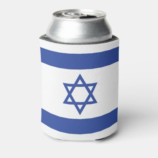 Israëlische vlag, ster van David Judaism Jewish Blikjeskoeler (Blikje Achterkant)