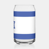 Israëlische vlag, ster van David Judaism Jewish Blikvorm Glas (Achterkant)