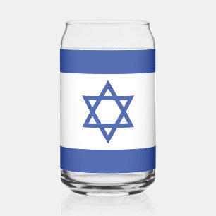 Israëlische vlag, ster van David Judaism Jewish Blikvorm Glas